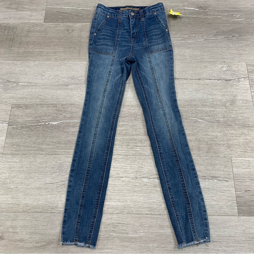 Girls Size 10 Joe's Paneled Skinny Jeans - Medium Blue